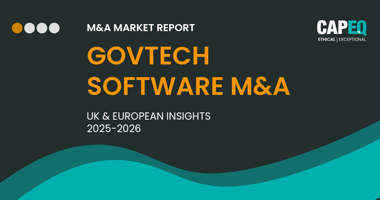 Hero image for CapEQ's Govtech software UK & European M&A insights report 2026