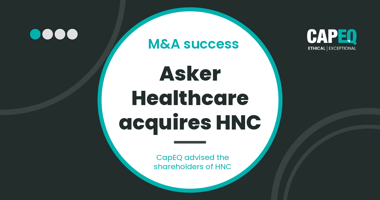 M&A success: Asker Healthcare, via Hospital Services Ltd, acquires Health Net Connections (HNC), advised by CapEQ.