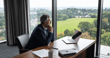 Founder of a business thinking about whether to sell his business for CapEQ blog