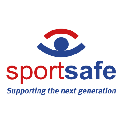 Sportsafe UK logo — UK market leader in sports and leisure equipment maintenance.