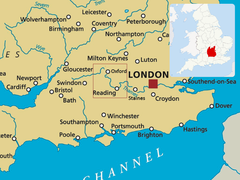 Map of Thames Valley where CapEQ was asked to join regional M&A deal judging panel