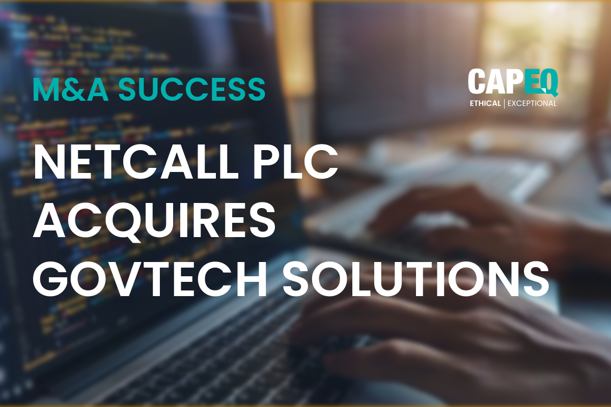 CapEQ advises on Netcall’s acquisition of Govtech image