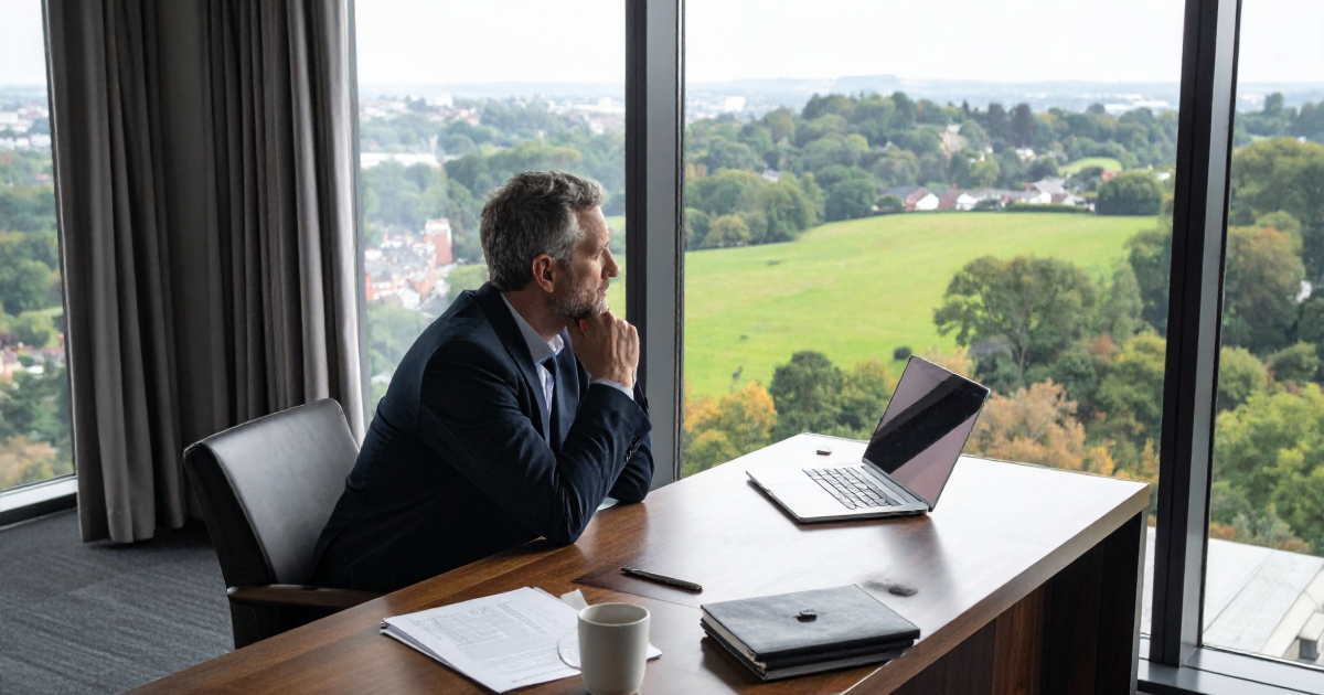 Founder of a business thinking about whether to sell his business for CapEQ blog